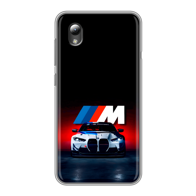 Силиконовый чехол на ZTE Blade A3 (2019) с принтом БМВ BMW Силиконовый чехол на ZTE Blade A3 (2019) с принтом БМВ BMW