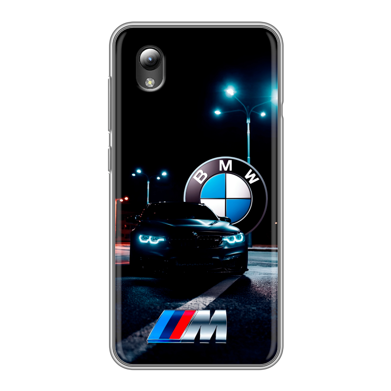 Силиконовый чехол на ZTE Blade A3 (2019) с принтом БМВ BMW Силиконовый чехол на ZTE Blade A3 (2019) с принтом БМВ BMW