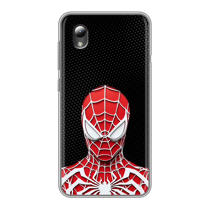 Силиконовый чехол на ZTE Blade A3 (2019) с принтом человек паук spiderman Силиконовый чехол на ZTE Blade A3 (2019) с принтом человек паук spiderman