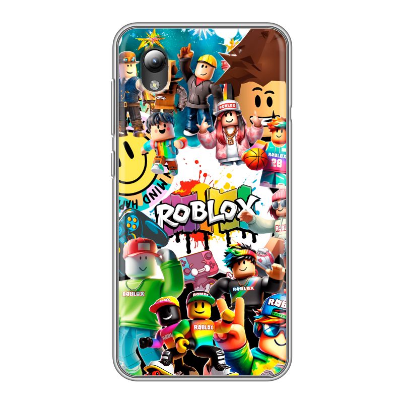 Силиконовый чехол на ZTE Blade A3 (2019) с принтом Roblox Роблокс Силиконовый чехол на ZTE Blade A3 (2019) с принтом Roblox Роблокс