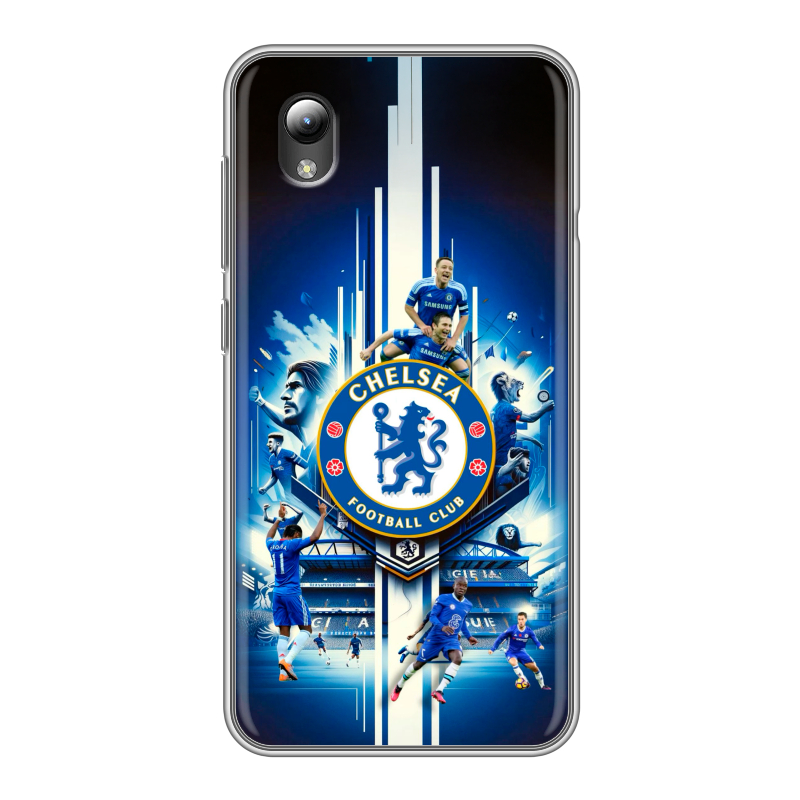 Силиконовый чехол на ZTE Blade A3 (2019) с принтом Chelsea Челси Силиконовый чехол на ZTE Blade A3 (2019) с принтом Chelsea Челси