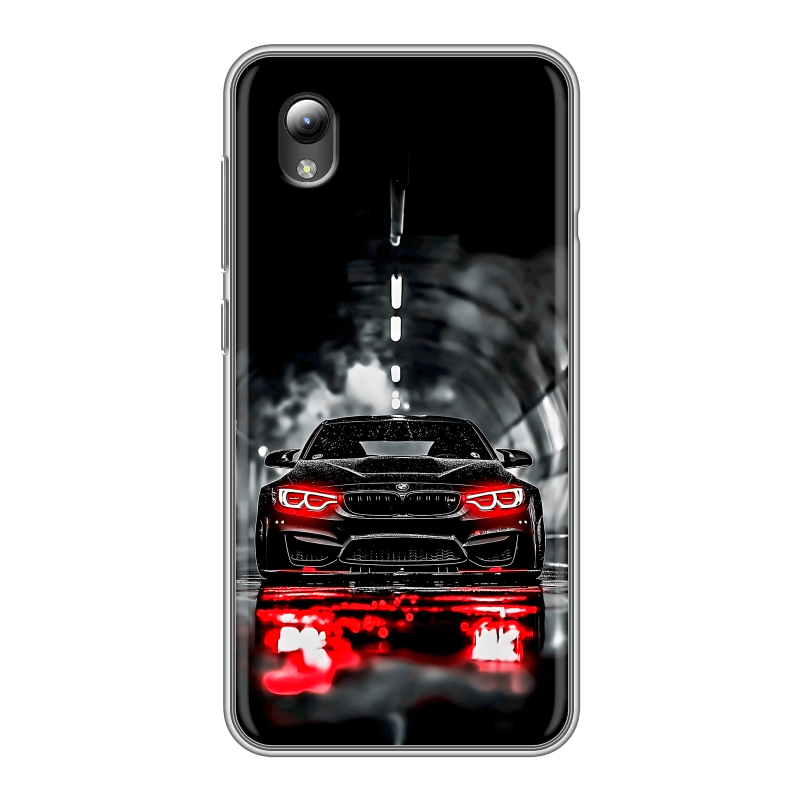 Силиконовый чехол на ZTE Blade A3 (2019) с принтом BMW БМВ Силиконовый чехол на ZTE Blade A3 (2019) с принтом BMW БМВ