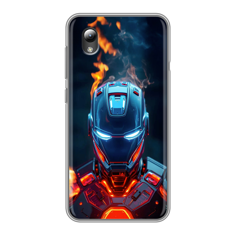 Силиконовый чехол на ZTE Blade A3 (2019) с принтом IronMan Железный человек Силиконовый чехол на ZTE Blade A3 (2019) с принтом IronMan Железный человек