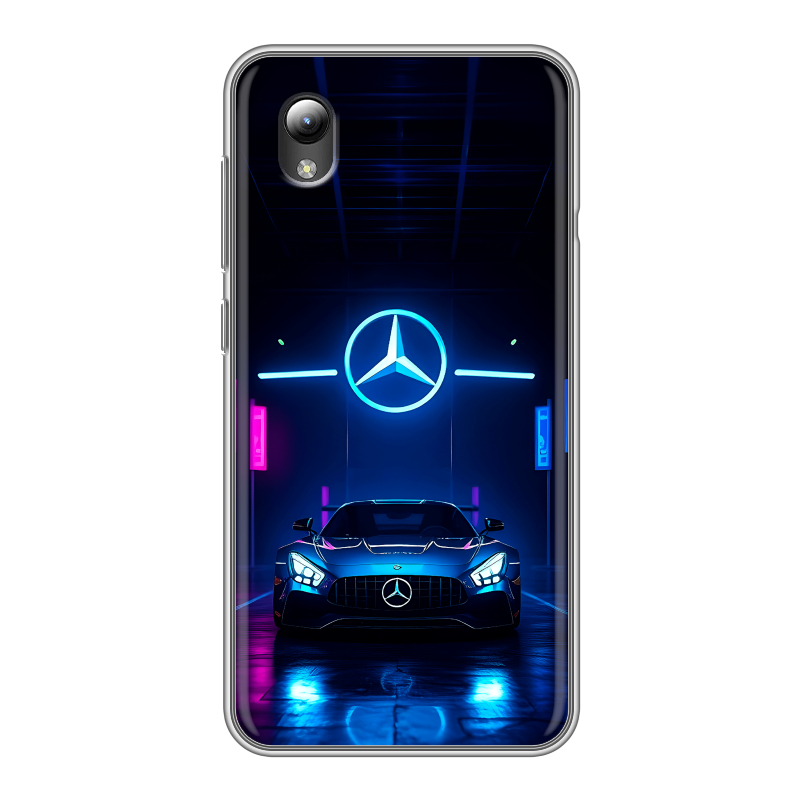 Силиконовый чехол на ZTE Blade A3 (2019) с принтом Mercedes Мерседес Силиконовый чехол на ZTE Blade A3 (2019) с принтом Mercedes Мерседес