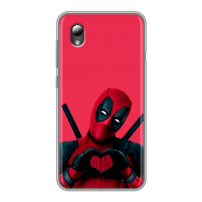 Силиконовый чехол на ZTE Blade A3 (2019) с принтом Дедпул Deadpool Силиконовый чехол на ZTE Blade A3 (2019) с принтом Дедпул Deadpool