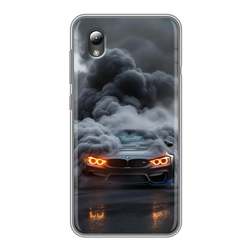 Силиконовый чехол на ZTE Blade A3 (2019) с принтом BMW БМВ Силиконовый чехол на ZTE Blade A3 (2019) с принтом BMW БМВ