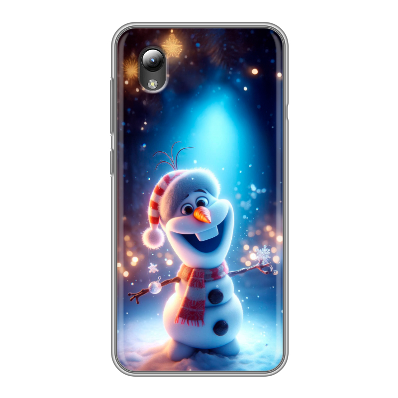 Силиконовый чехол на ZTE Blade A3 (2019) с принтом Новый год Силиконовый чехол на ZTE Blade A3 (2019) с принтом Новый год