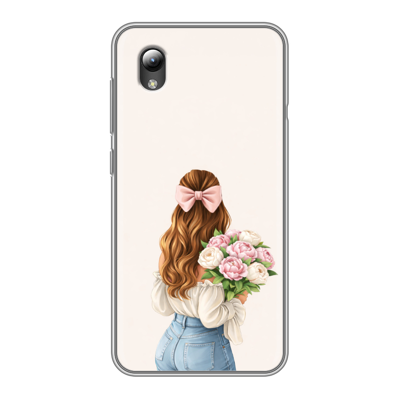 Силиконовый чехол на ZTE Blade A3 (2019) с принтом женский Силиконовый чехол на ZTE Blade A3 (2019) с принтом женский