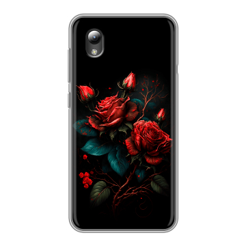 Силиконовый чехол на ZTE Blade L8 с принтом Розы красные