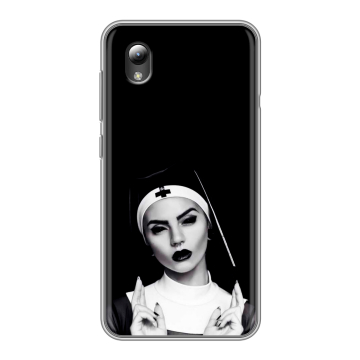 Силиконовый чехол на ZTE Blade L8 с принтом монашка