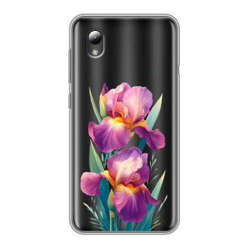 Силиконовый чехол на ZTE Blade L8 с принтом Цветы орхидеи