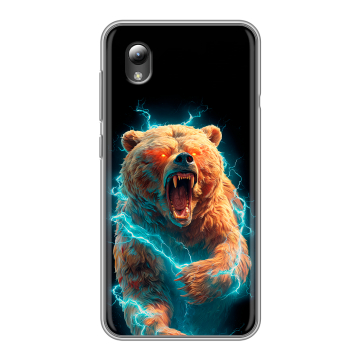 Силиконовый чехол на ZTE Blade L8 с принтом Медведь