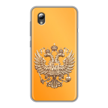Силиконовый чехол на ZTE Blade L8 с принтом Герб Флаг России