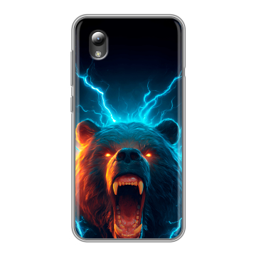 Силиконовый чехол на ZTE Blade L8 с принтом Медведь