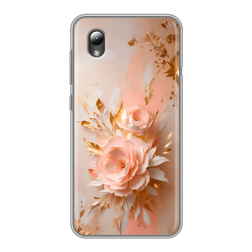 Силиконовый чехол на ZTE Blade L8 с принтом женский