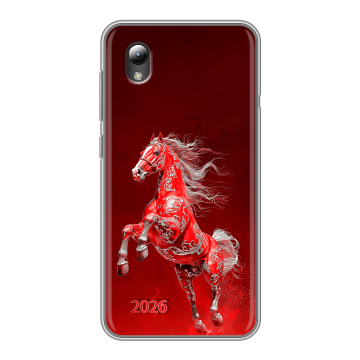 Силиконовый чехол на ZTE Blade L8 с принтом Новый год
