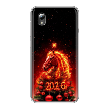 Силиконовый чехол на ZTE Blade L8 с принтом Новый год