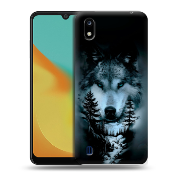 Силиконовый чехол на ZTE Blade A7 (2019) с принтом Лесной волк Силиконовый чехол на ZTE Blade A7 (2019) с принтом Лесной волк