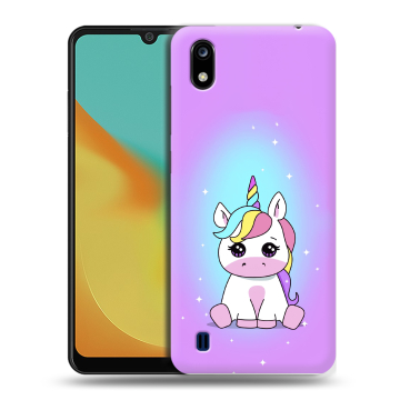 Силиконовый чехол на ZTE Blade A7 (2019) с принтом Единорог