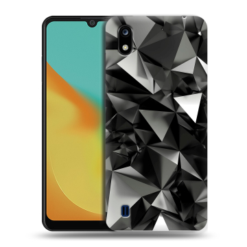 Силиконовый чехол на ZTE Blade A7 (2019) с принтом Черные кристаллы