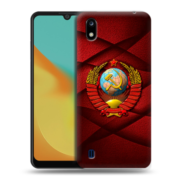 Силиконовый чехол на ZTE Blade A7 (2019) с принтом Герб СССР Силиконовый чехол на ZTE Blade A7 (2019) с принтом Герб СССР