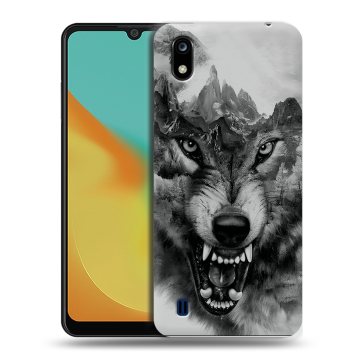 Силиконовый чехол на ZTE Blade A7 (2019) с принтом Волк Силиконовый чехол на ZTE Blade A7 (2019) с принтом Волк