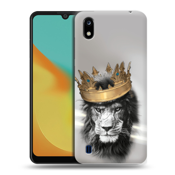Силиконовый чехол на ZTE Blade A7 (2019) с принтом Лев с короной Силиконовый чехол на ZTE Blade A7 (2019) с принтом Лев с короной