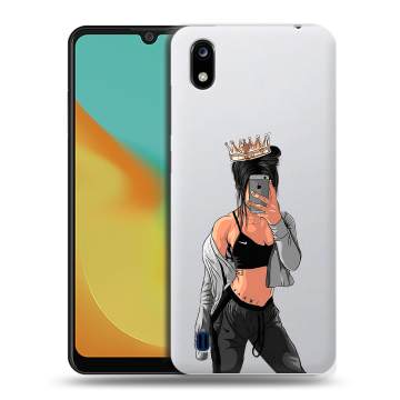 Силиконовый чехол на ZTE Blade A7 (2019) с принтом Женские принты