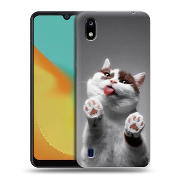 Силиконовый чехол на ZTE Blade A7 (2019) с принтом Коты Силиконовый чехол на ZTE Blade A7 (2019) с принтом Коты