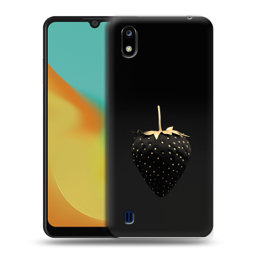 Силиконовый чехол на ZTE Blade A7 (2019) с принтом Черная клубника Силиконовый чехол на ZTE Blade A7 (2019) с принтом Черная клубника