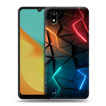 Силиконовый чехол на ZTE Blade A7 (2019) с принтом Абстракция неон Силиконовый чехол на ZTE Blade A7 (2019) с принтом Абстракция неон