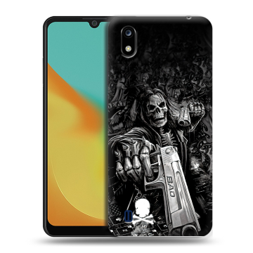 Силиконовый чехол на ZTE Blade A7 (2019) с принтом Скелет
