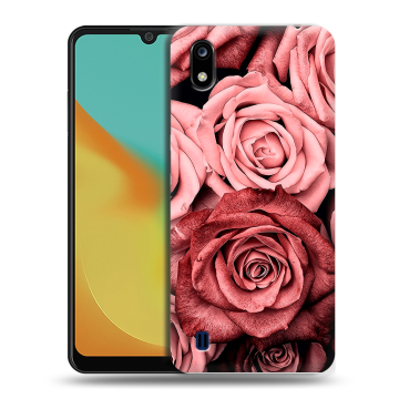 Силиконовый чехол на ZTE Blade A7 (2019) с принтом Цветы розы Силиконовый чехол на ZTE Blade A7 (2019) с принтом Цветы розы