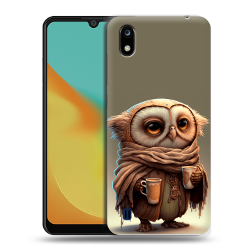 Силиконовый чехол на ZTE Blade A7 (2019) с принтом Сова