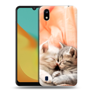 Силиконовый чехол на ZTE Blade A7 (2019) с принтом Котята Силиконовый чехол на ZTE Blade A7 (2019) с принтом Котята
