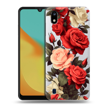 Силиконовый чехол на ZTE Blade A7 (2019) с принтом Розы