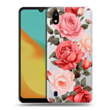 Силиконовый чехол на ZTE Blade A7 (2019) с принтом Розы