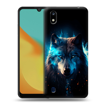 Силиконовый чехол на ZTE Blade A7 (2019) с принтом Волк ночной Силиконовый чехол на ZTE Blade A7 (2019) с принтом Волк ночной