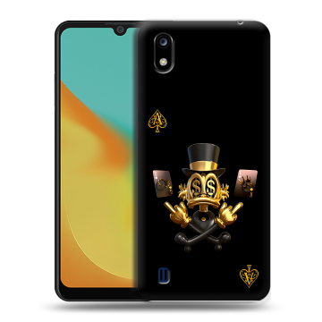 Силиконовый чехол на ZTE Blade A7 (2019) с принтом Золотой скрудж макдак Силиконовый чехол на ZTE Blade A7 (2019) с принтом Золотой скрудж макдак
