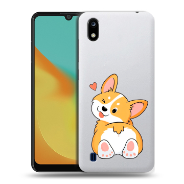 Силиконовый чехол на ZTE Blade A7 (2019) с принтом Корги