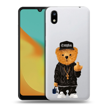 Силиконовый чехол на ZTE Blade A7 (2019) с принтом Плюшевый медведь