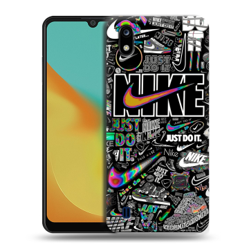 Силиконовый чехол на ZTE Blade A7 (2019) с принтом Найк