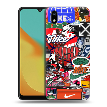 Силиконовый чехол на ZTE Blade A7 (2019) с принтом Найк Nike яркий