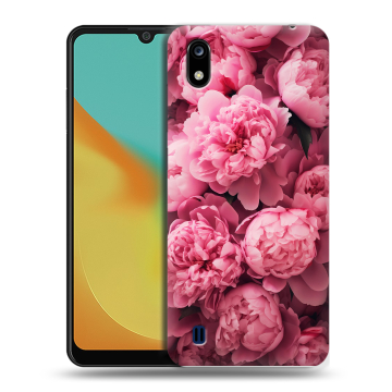 Силиконовый чехол на ZTE Blade A7 (2019) с принтом цветы пионы