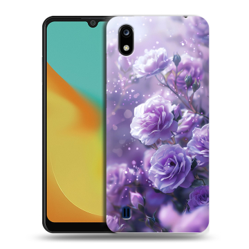 Силиконовый чехол на ZTE Blade A7 (2019) с принтом Розы цветы