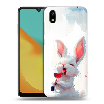 Силиконовый чехол на ZTE Blade A7 (2019) с принтом кролик зайчик