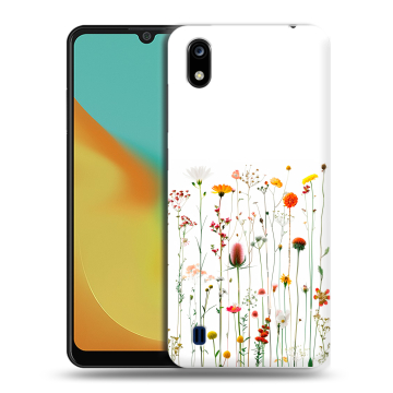 Силиконовый чехол на ZTE Blade A7 (2019) с принтом цветы
