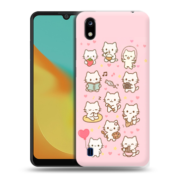 Силиконовый чехол на ZTE Blade A7 (2019) с принтом Hello Kitty Хелоу Кити Силиконовый чехол на ZTE Blade A7 (2019) с принтом Hello Kitty Хелоу Кити