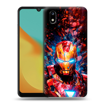 Силиконовый чехол на ZTE Blade A7 (2019) с принтом Железный человек Ironman Силиконовый чехол на ZTE Blade A7 (2019) с принтом Железный человек Ironman