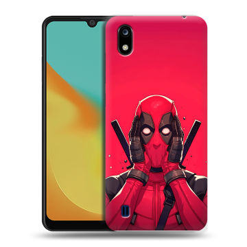 Силиконовый чехол на ZTE Blade A7 (2019) с принтом Дедпул Deadpool Силиконовый чехол на ZTE Blade A7 (2019) с принтом Дедпул Deadpool